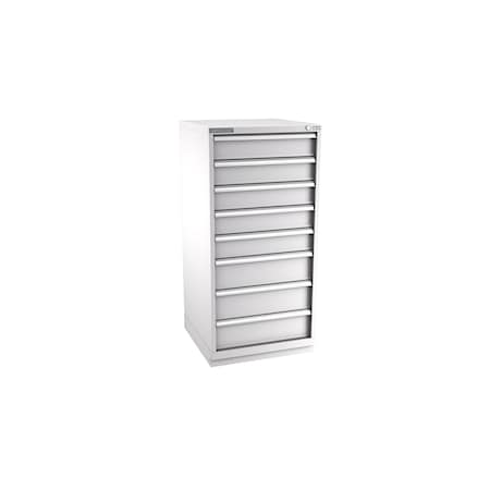 Champion Tool Storage Modular Tool Cabinet, 8 Drawer, Light Gray, Steel, 28 in W x 28-1/2 in D x 59-1/2 in H S27000802ILCFTB-LG